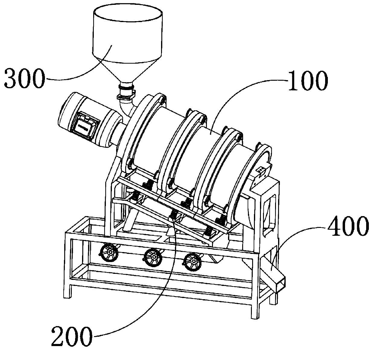 Rolling and crushing mechanism for rice milling