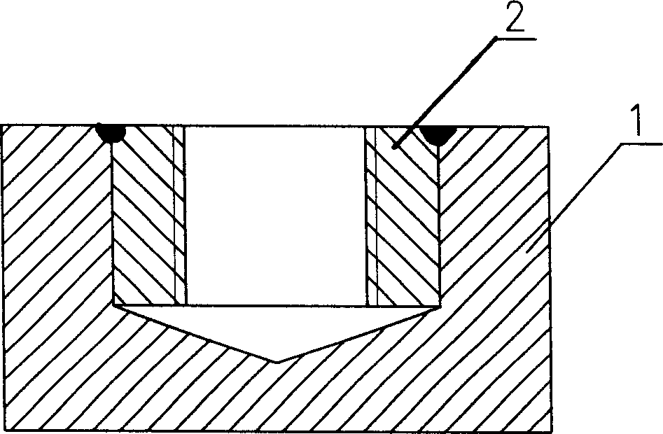 Fast repairing method of internal screw