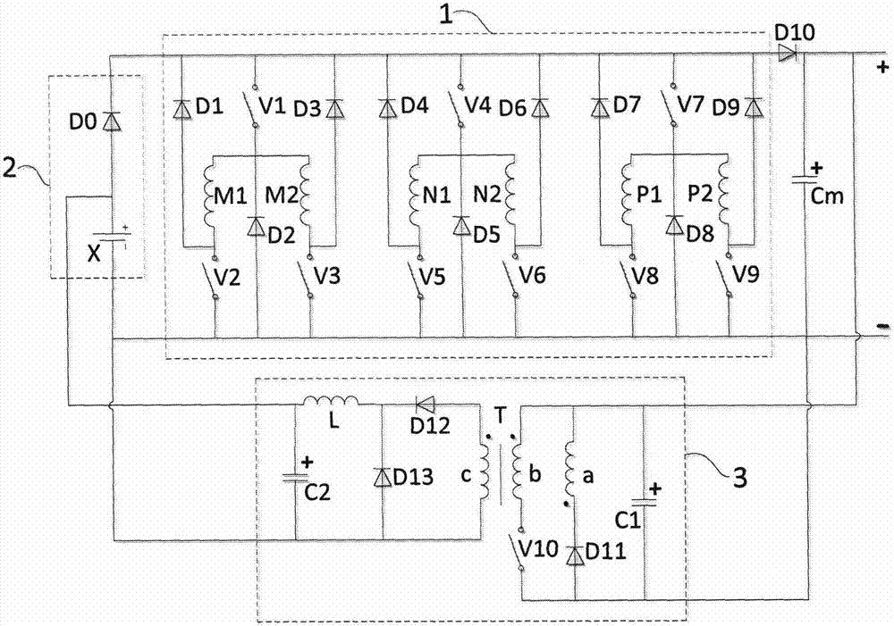 Self-reinforced self-charging separate-excitation switch reluctance generator converter and control method thereof