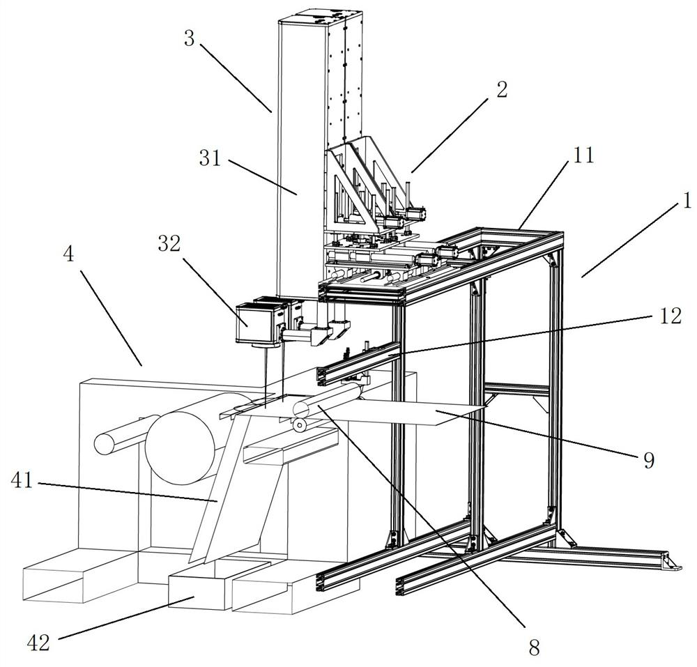 Double-head online flying laser cutting device