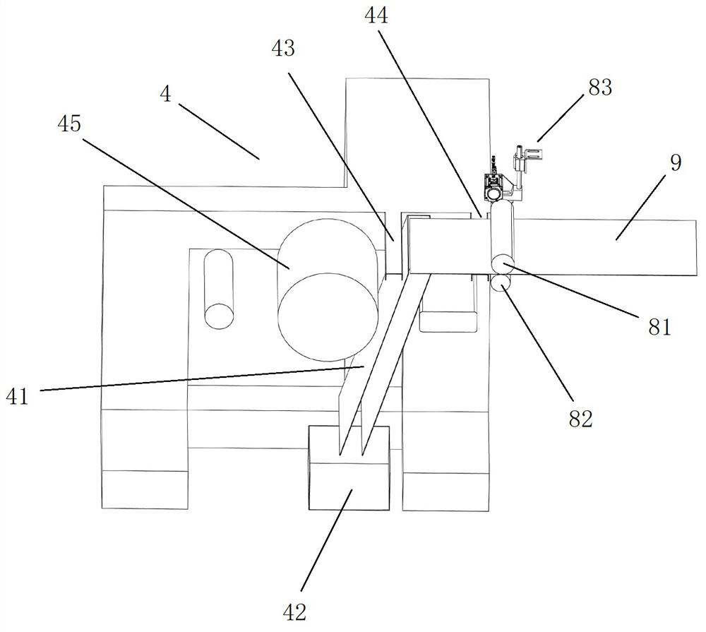 Double-head online flying laser cutting device