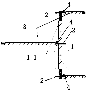 Assembled disc lock prefabricated panel supporting structure