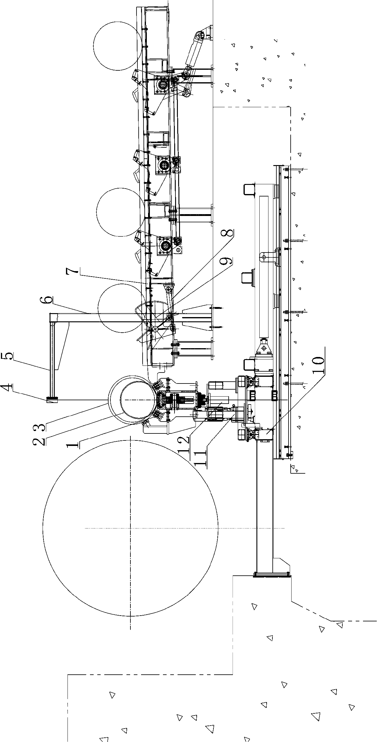 Coiling machine coiling shaft sleeve feeding device suitable for different specifications of sleeves