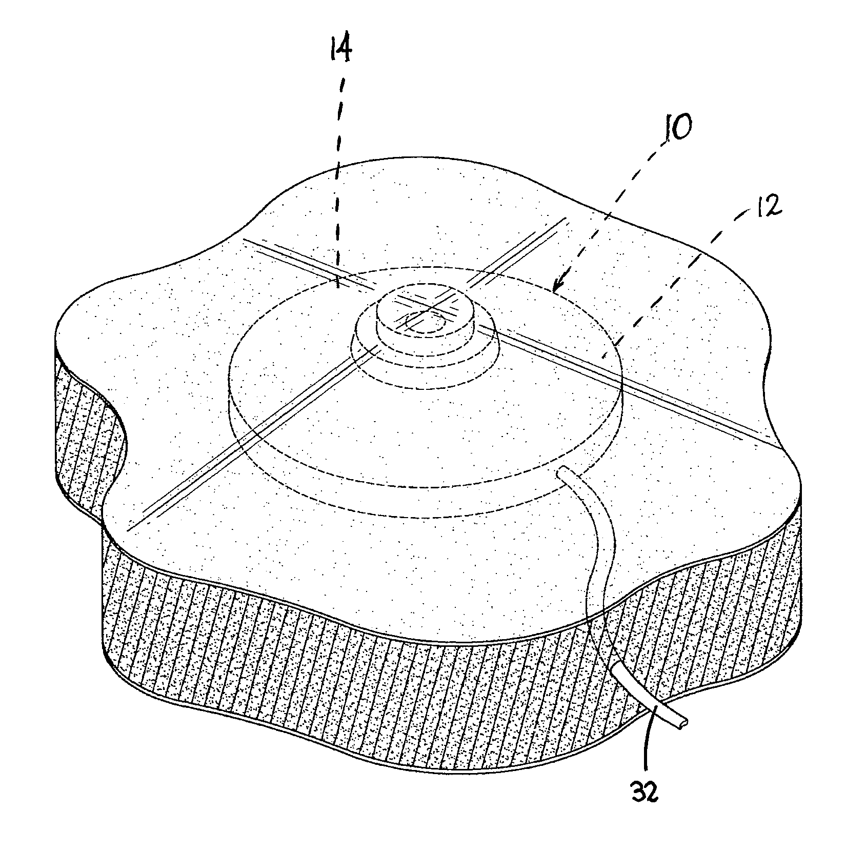 Two position septum for implantable vascular access device