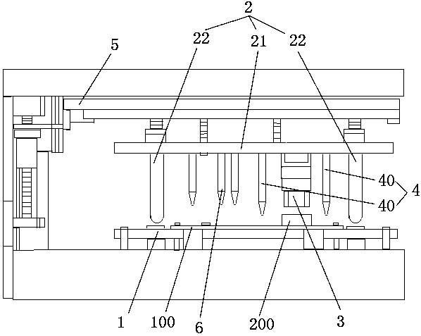 Vertical terminal detection device