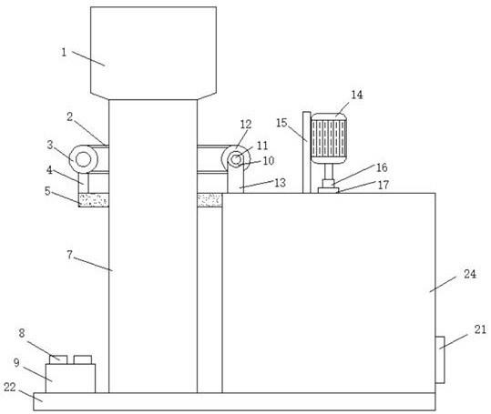 Automatic feeding device for chemical raw material processing