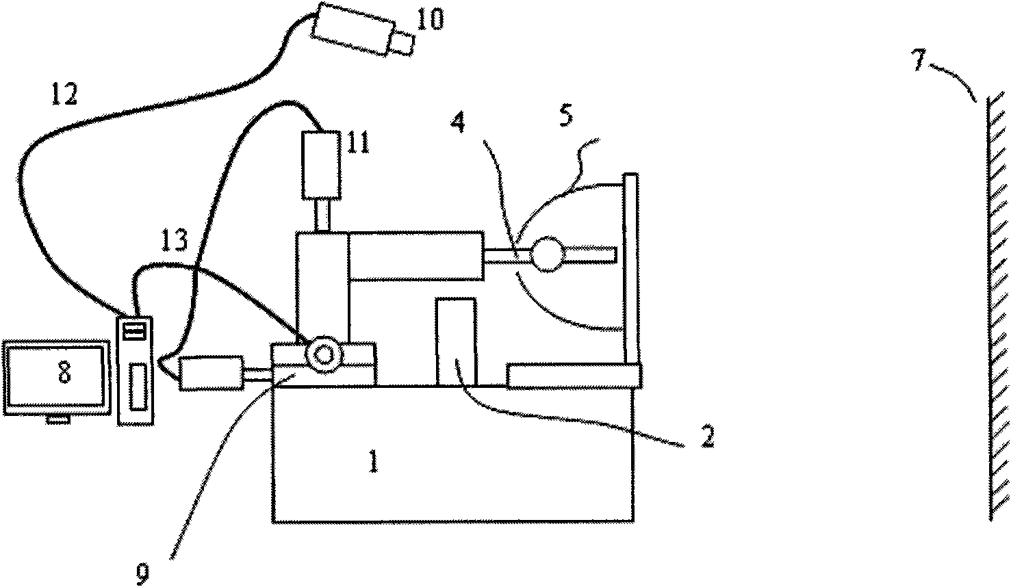 Device for automatically positioning projection lamp wick in lamp cup and method for positioning same