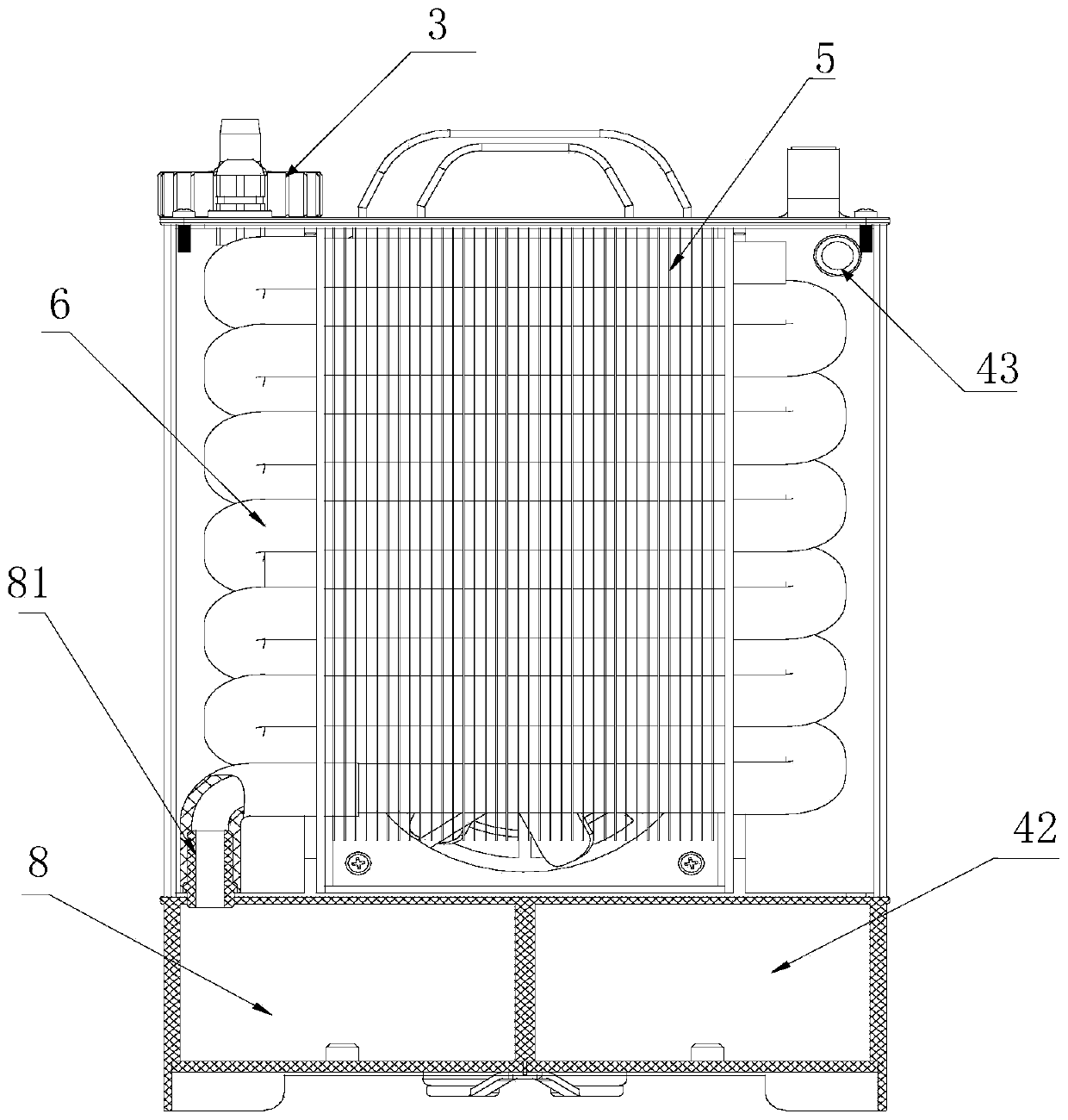 Smoke sampling and dehydration device