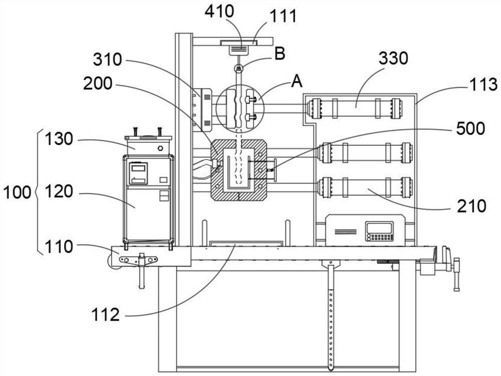 Metal piece embedding equipment for plastic product production