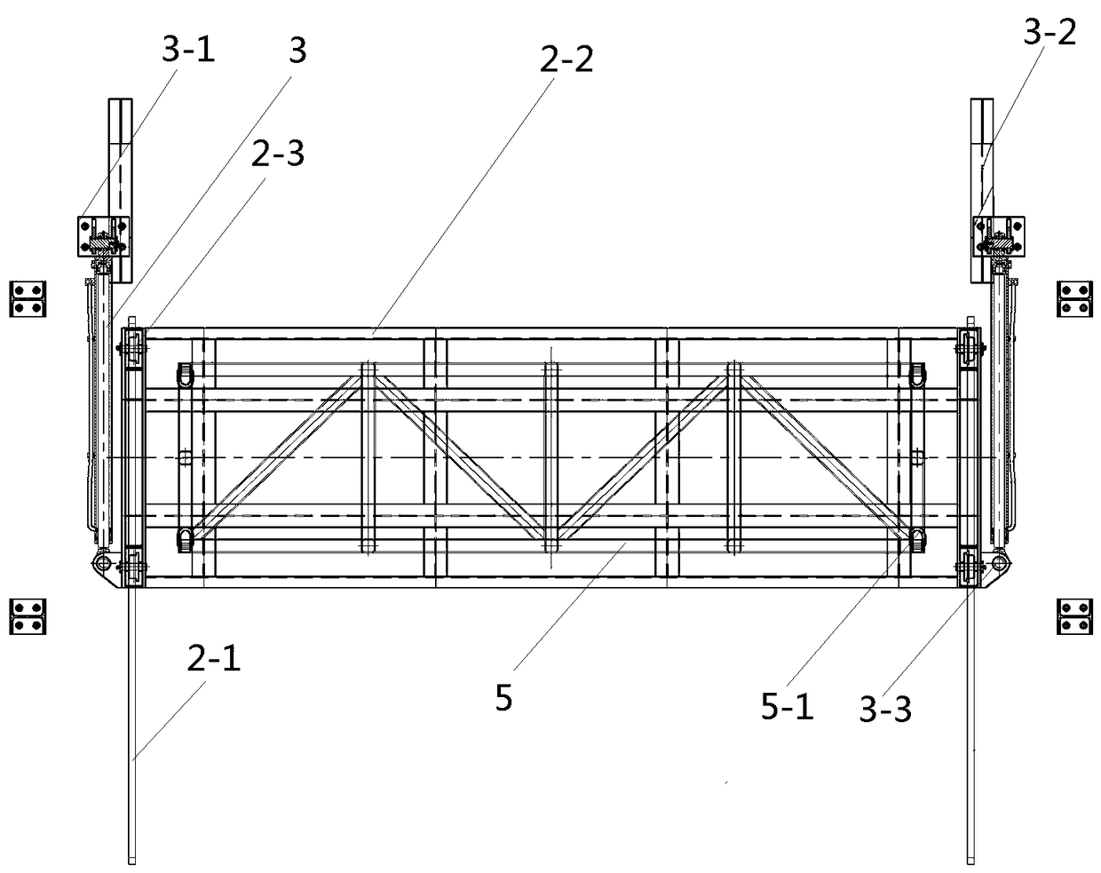 Shield tunneling machine continuous belt rack material lifting and storage device