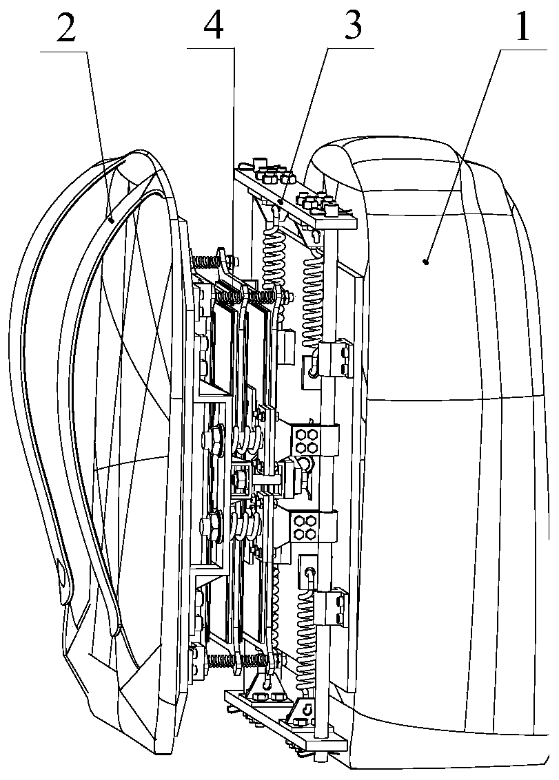 Energy collection and load reduction backpack based on friction electricity generation