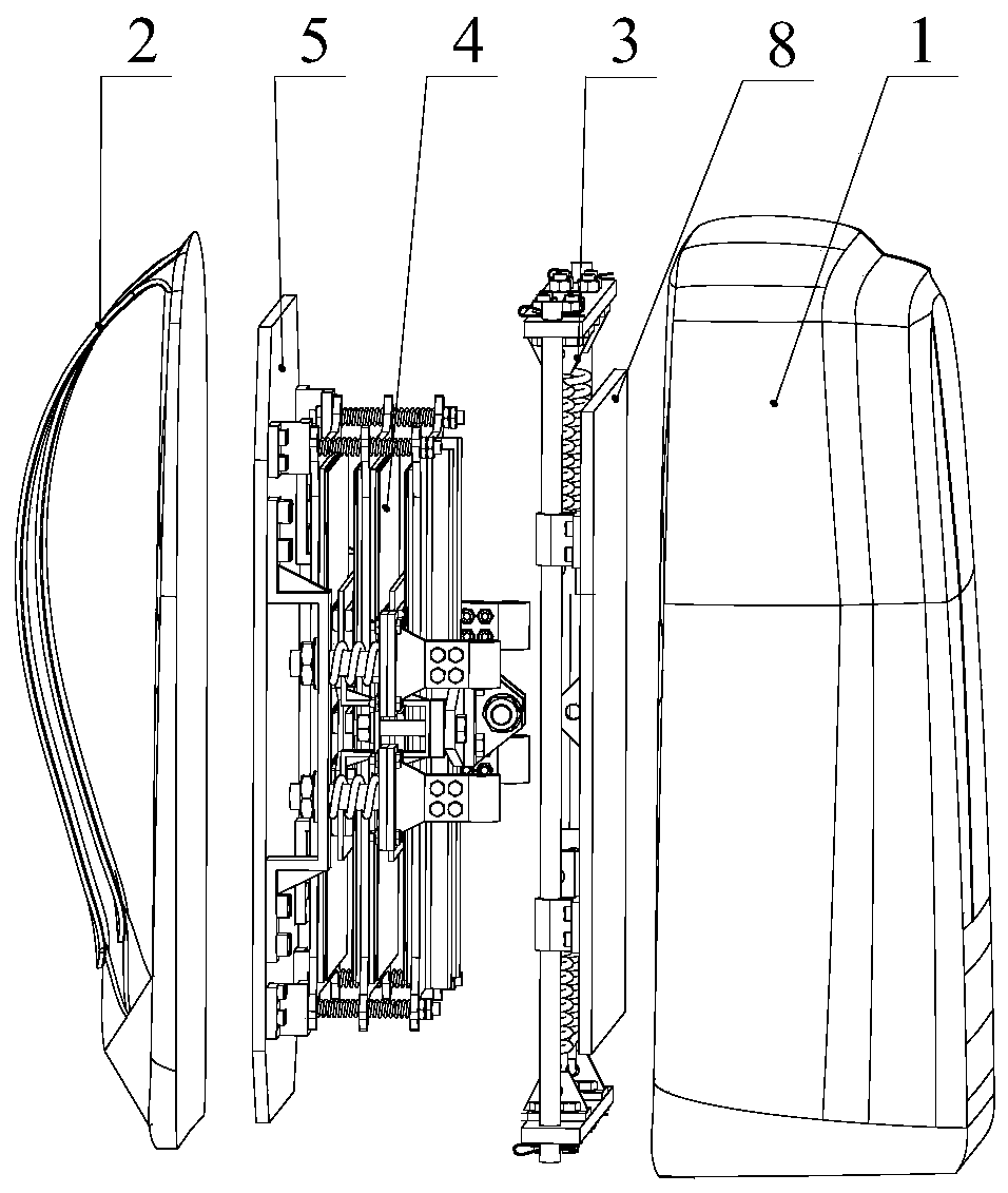 Energy collection and load reduction backpack based on friction electricity generation