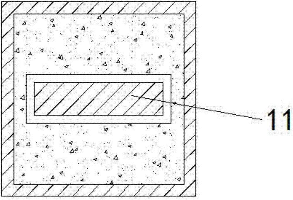 X-shaped arranged anti-bending support structure and connecting method thereof