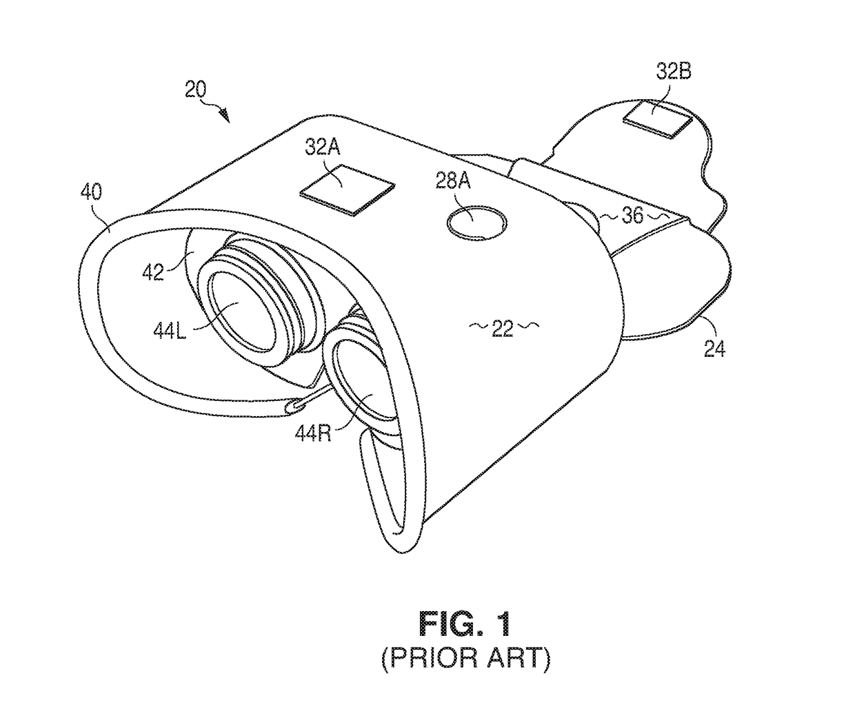 Compact stereoscopic viewing apparatus