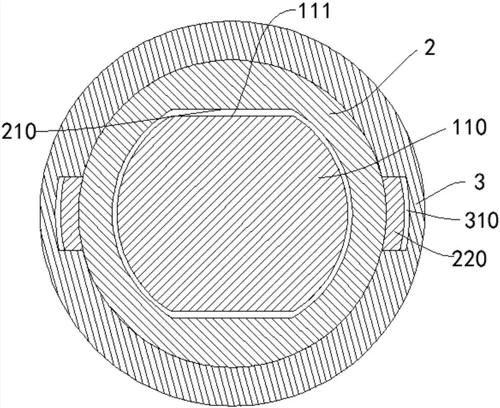 Anti-rotating structure in handle in ultrasonic scaler