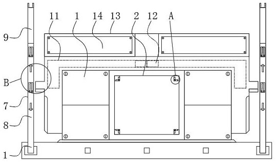 A fault diagnosis device with an anti-magnetic field signal interference structure