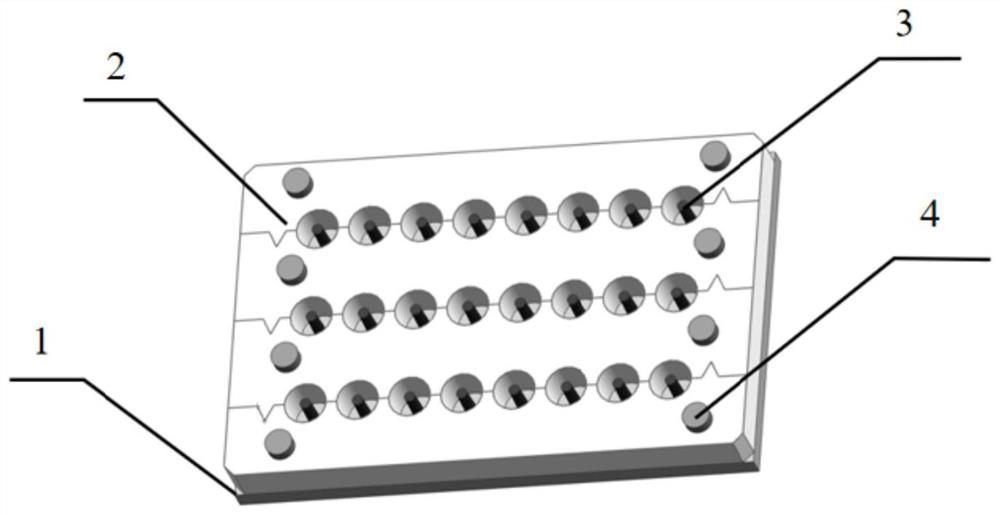 Mold and method for preparing high-temperature compressive strength test sample of resin sand