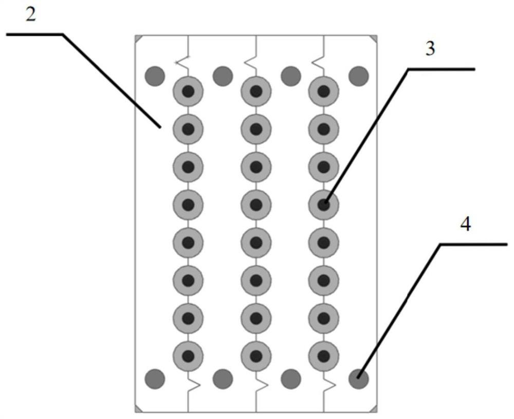 Mold and method for preparing high-temperature compressive strength test sample of resin sand