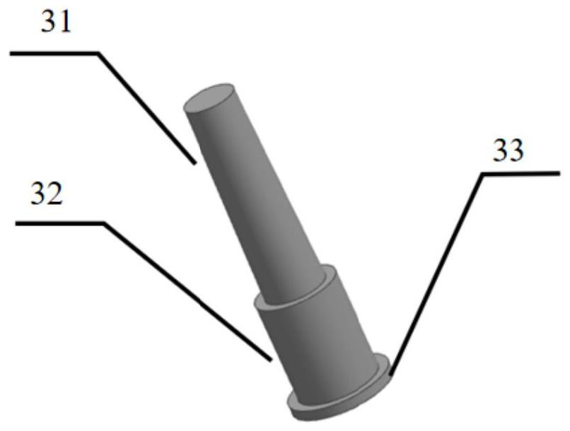 Mold and method for preparing high-temperature compressive strength test sample of resin sand