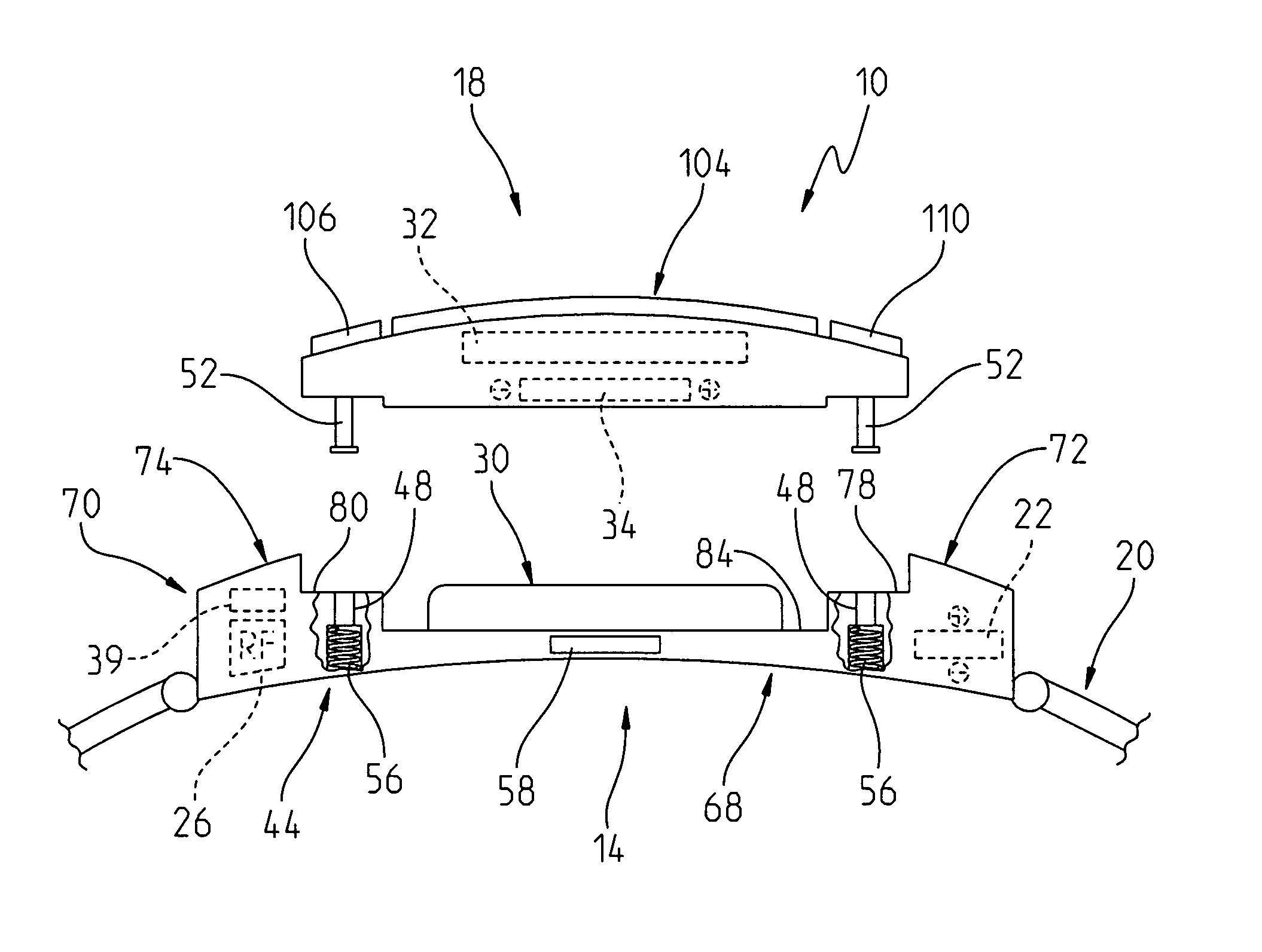 Emergency alert device with mobile phone