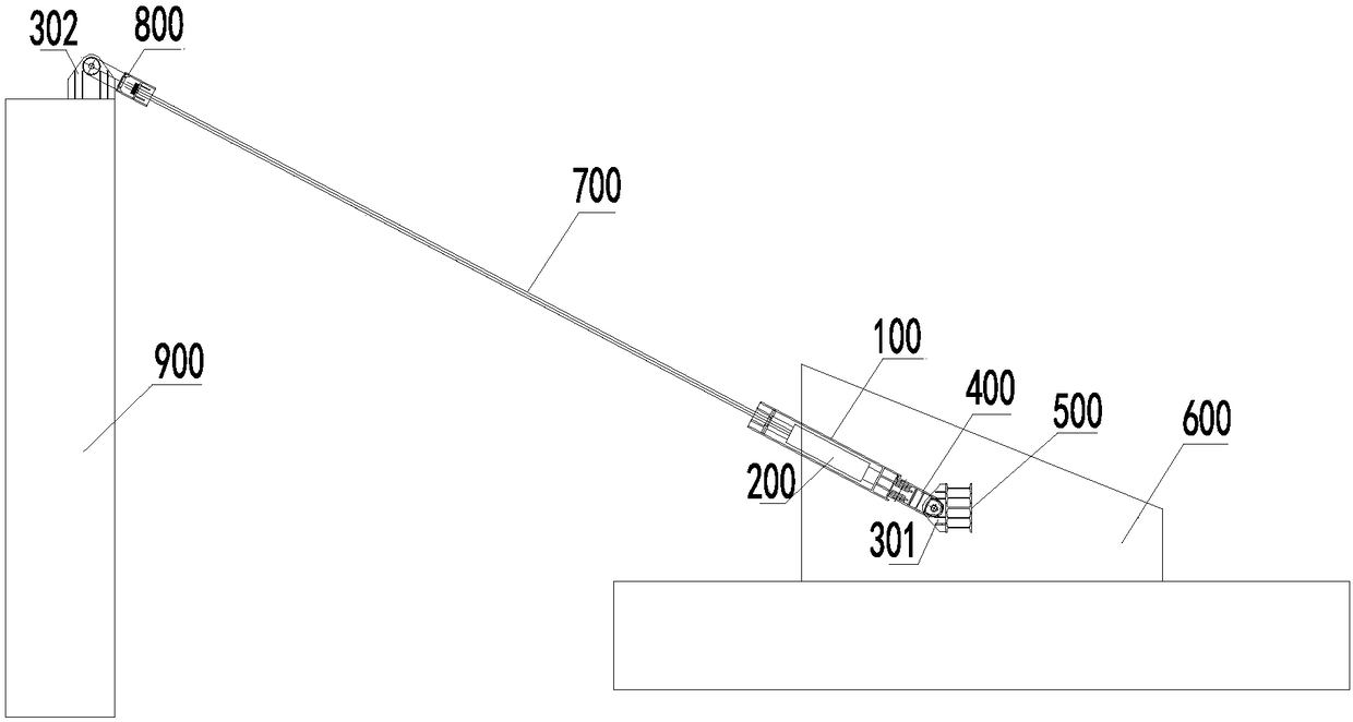 Angle-adjustable-type guy cable system of ultra-high steel pipe support