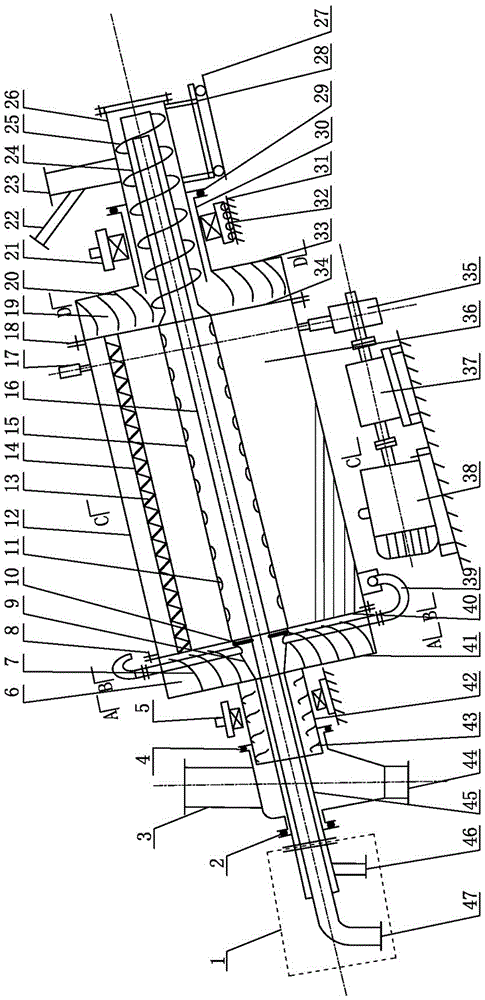 Rotary drying and dehydration equipment for lignite and lignite rotary drying and dehydration method