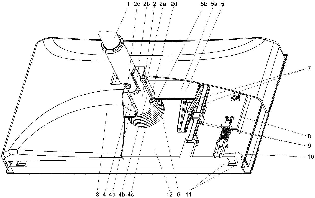 Hand-pressing cloth clamping mop