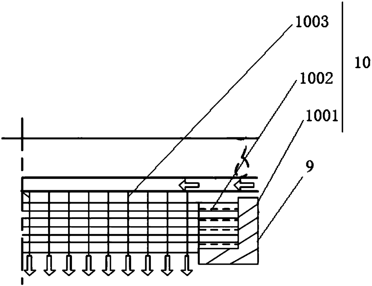 Internal cooling ventilation system adopting full-air-cooling cooling mode for large synchronous phase regulator