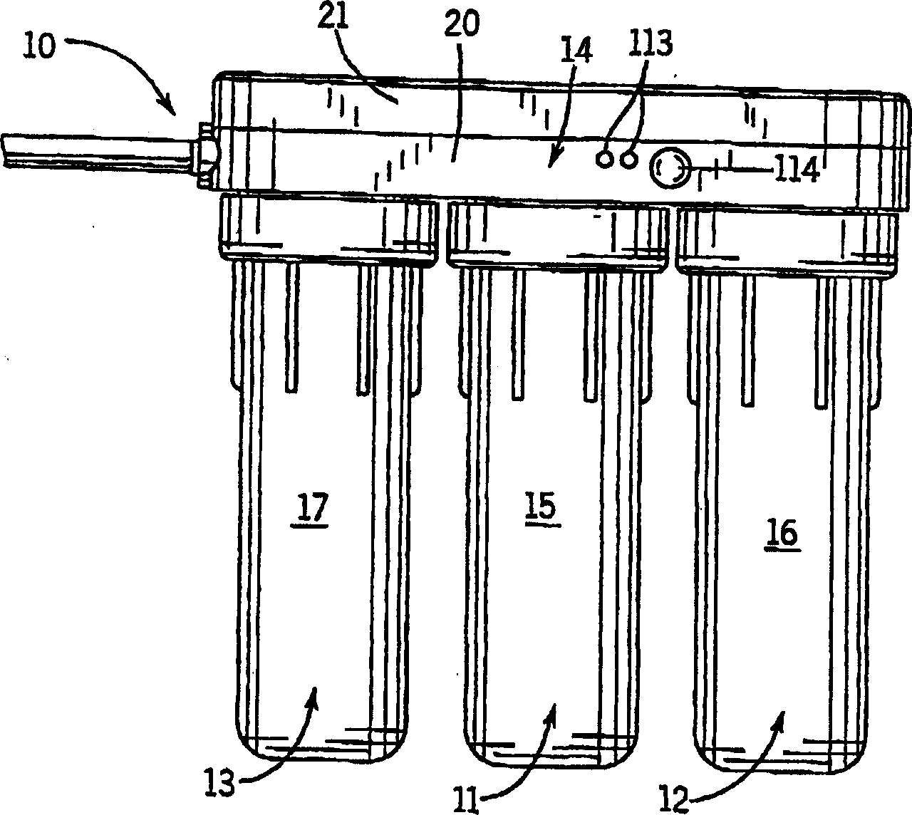 Flow control module for RO water treatment system