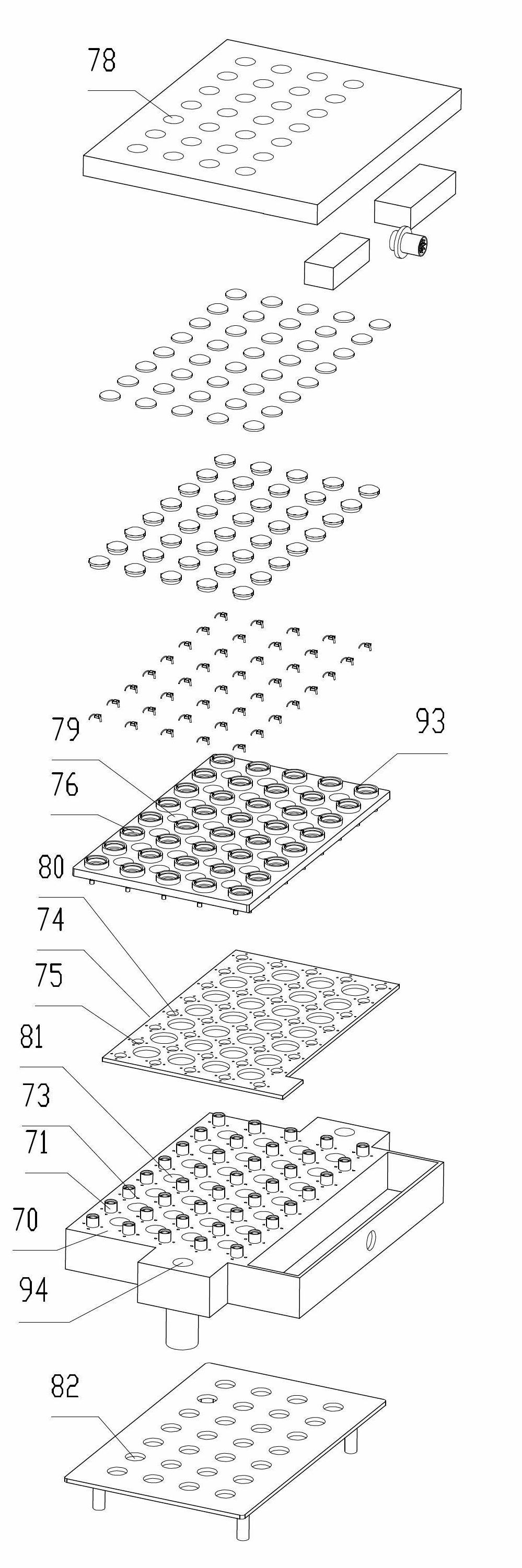 LED (Light Emitting Diode) dot matrix display screen and combined dot matrix display screen