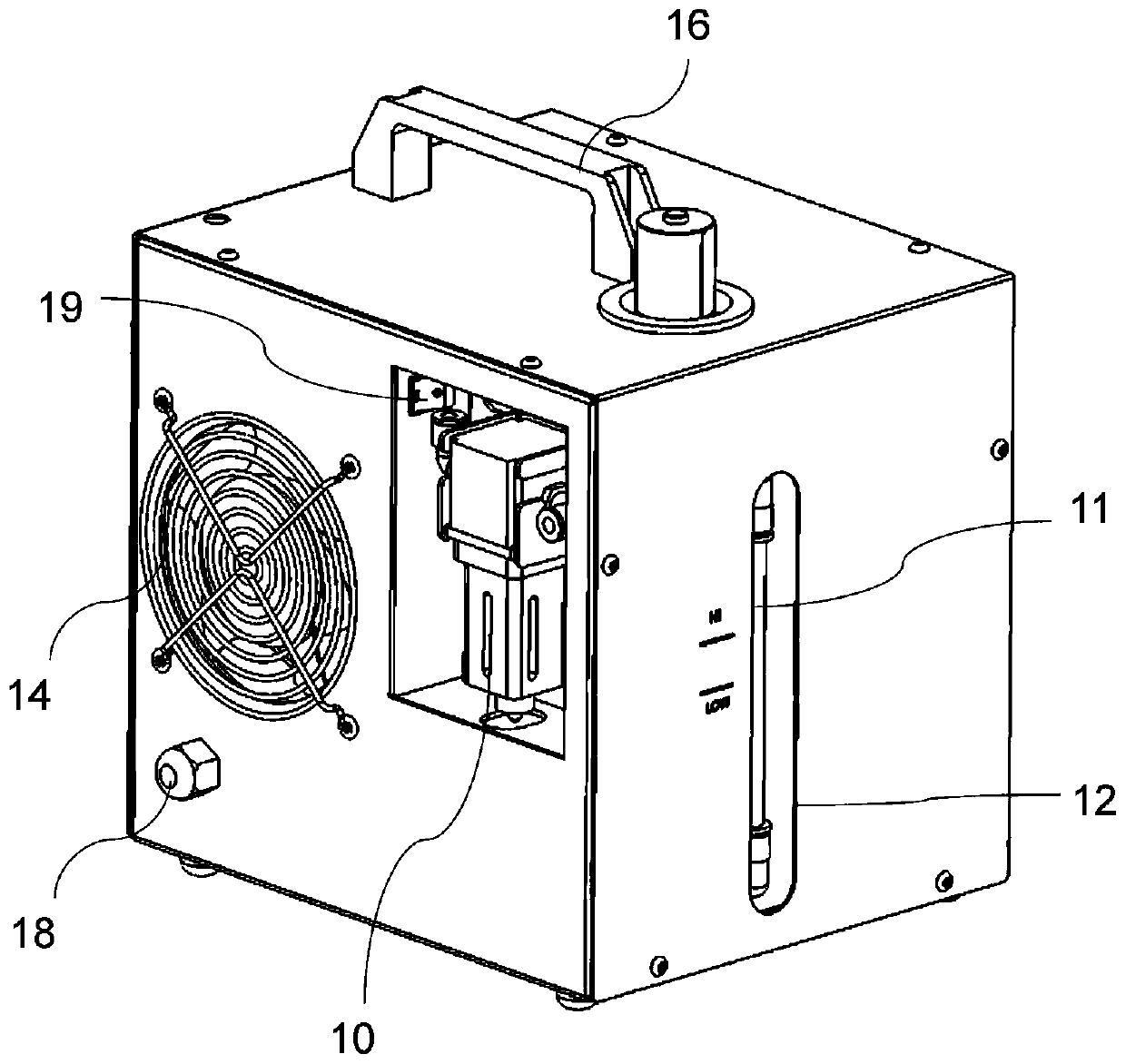 Hydrogen-oxygen mixed gas generating device