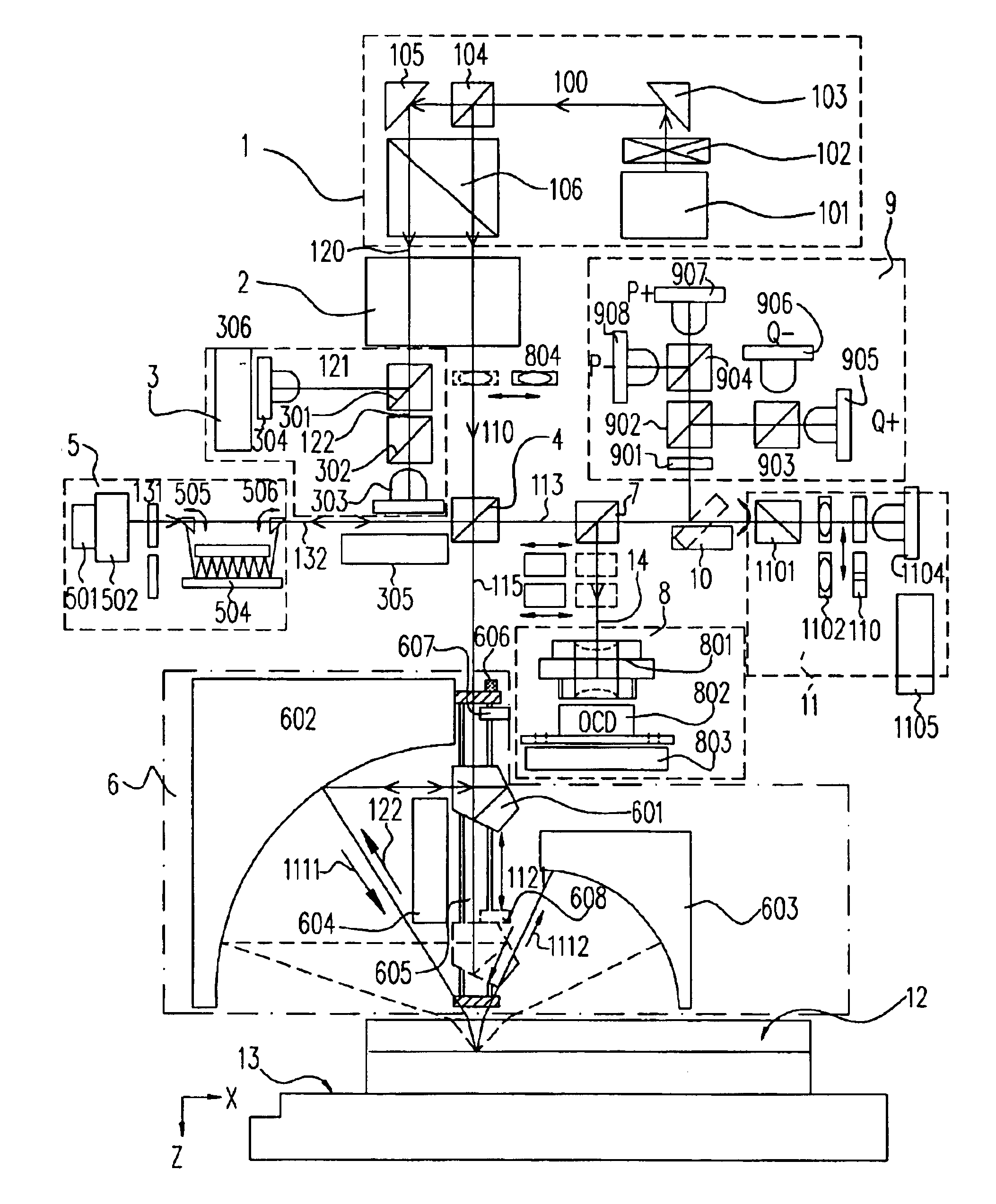 Multi-function opto-electronic detection apparatus