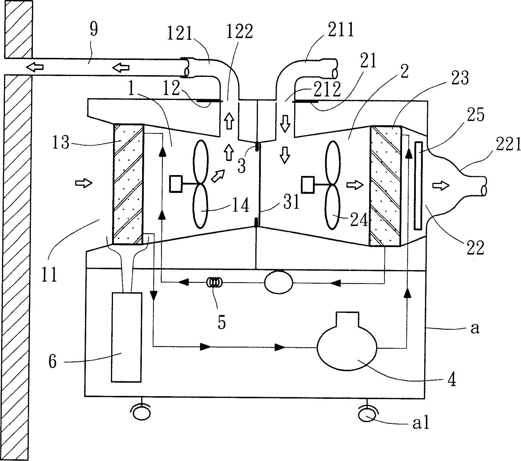 Removable multi-functional air conditioner