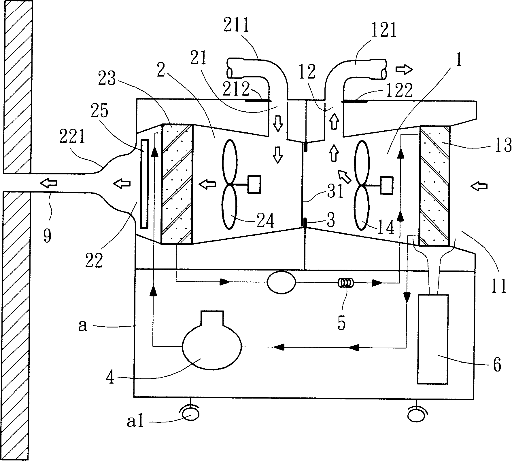 Removable multi-functional air conditioner