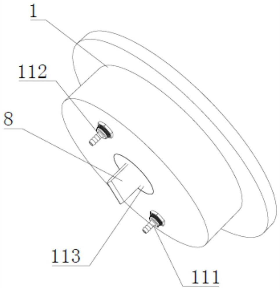 Module splicing type phased array transducer