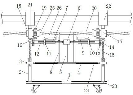 Device capable of positioning and installing flying pipe