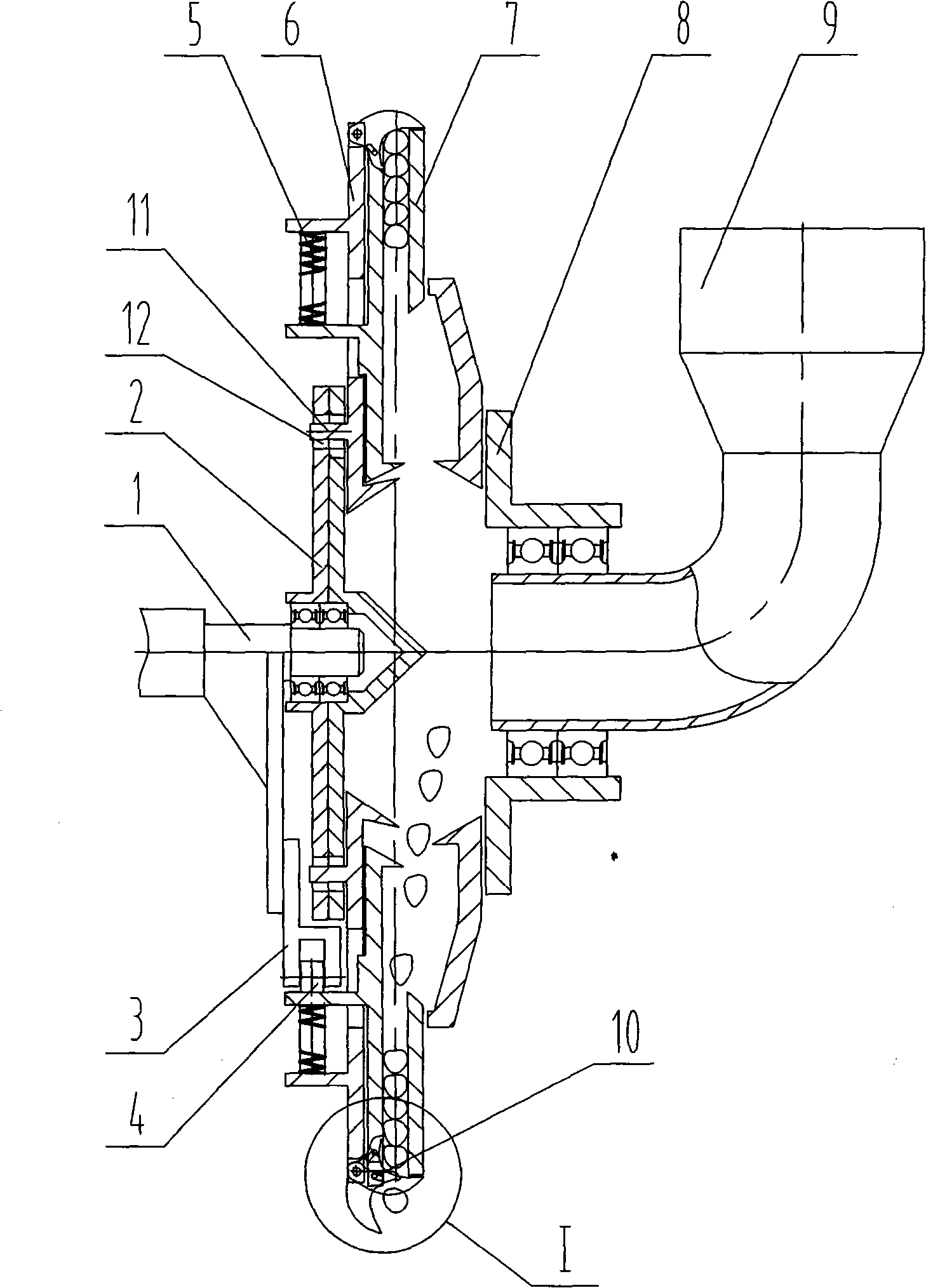 Self-driven plug-in type centrifugal seeding device