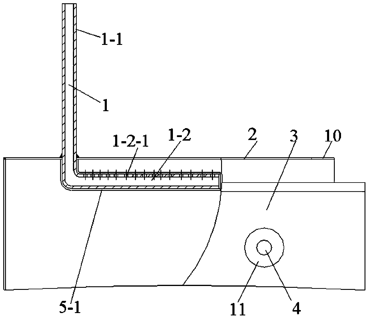 A titanium alloy supporting ring fusion welding gas protection drag cover and protection method