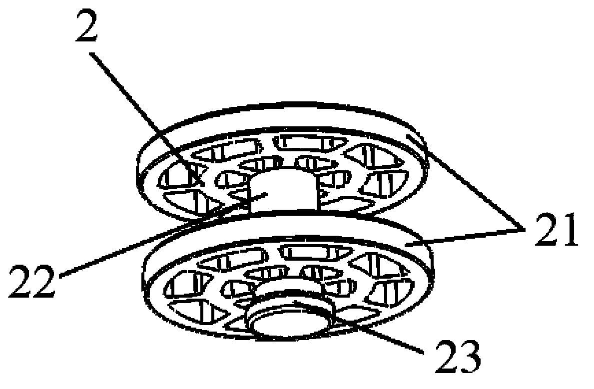 Drainer based on rotary draining core structure