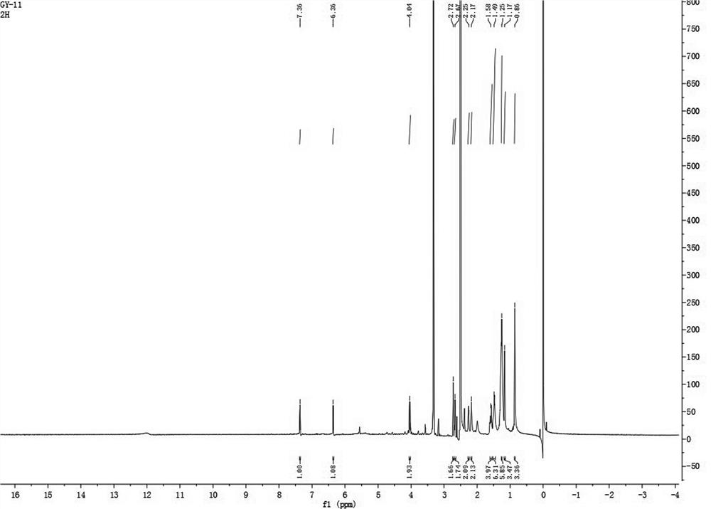 An ester compound with anti-tumor and anti-cholinesterase activity in purslane and its extraction and separation method and application