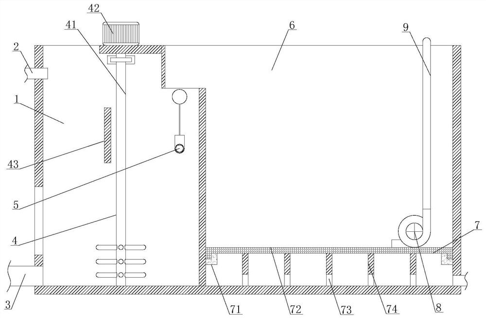 Oilfield sewage treatment device and use method thereof