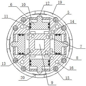 Method and device for performing tunnel advance borehole penetration-scribing test by using probe