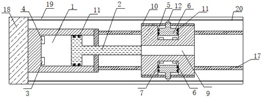 Method and device for performing tunnel advance borehole penetration-scribing test by using probe