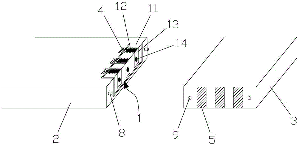 Board to board connector used for mobile terminal and PCB connection structure