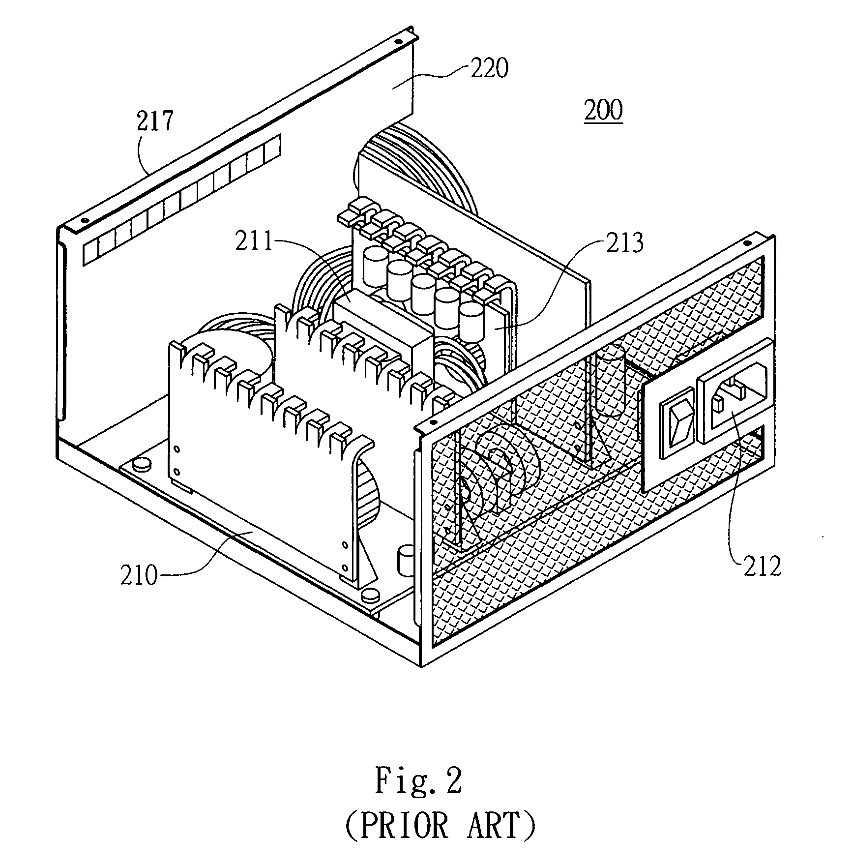 Power supply apparatus having dc-dc converter module mounted on individual printed circuit board