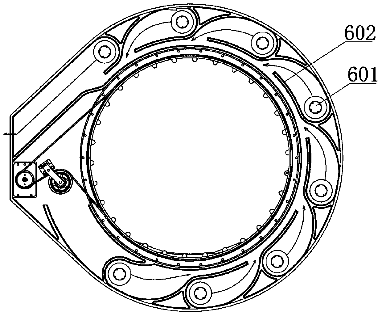 Heat dissipation device of CT scanning machine, CT scanning frame and CT scanning machine