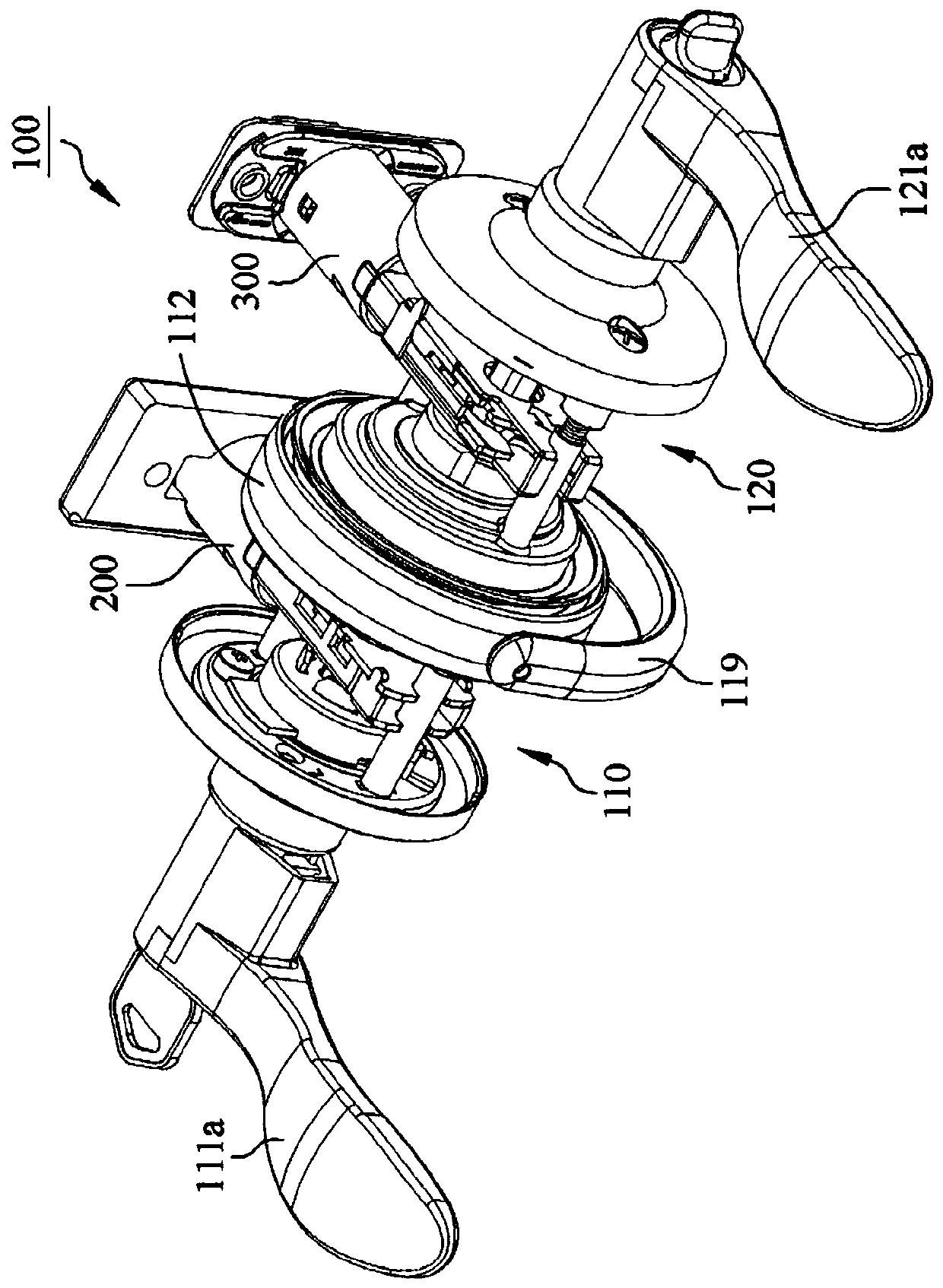 Double-door lock assembly