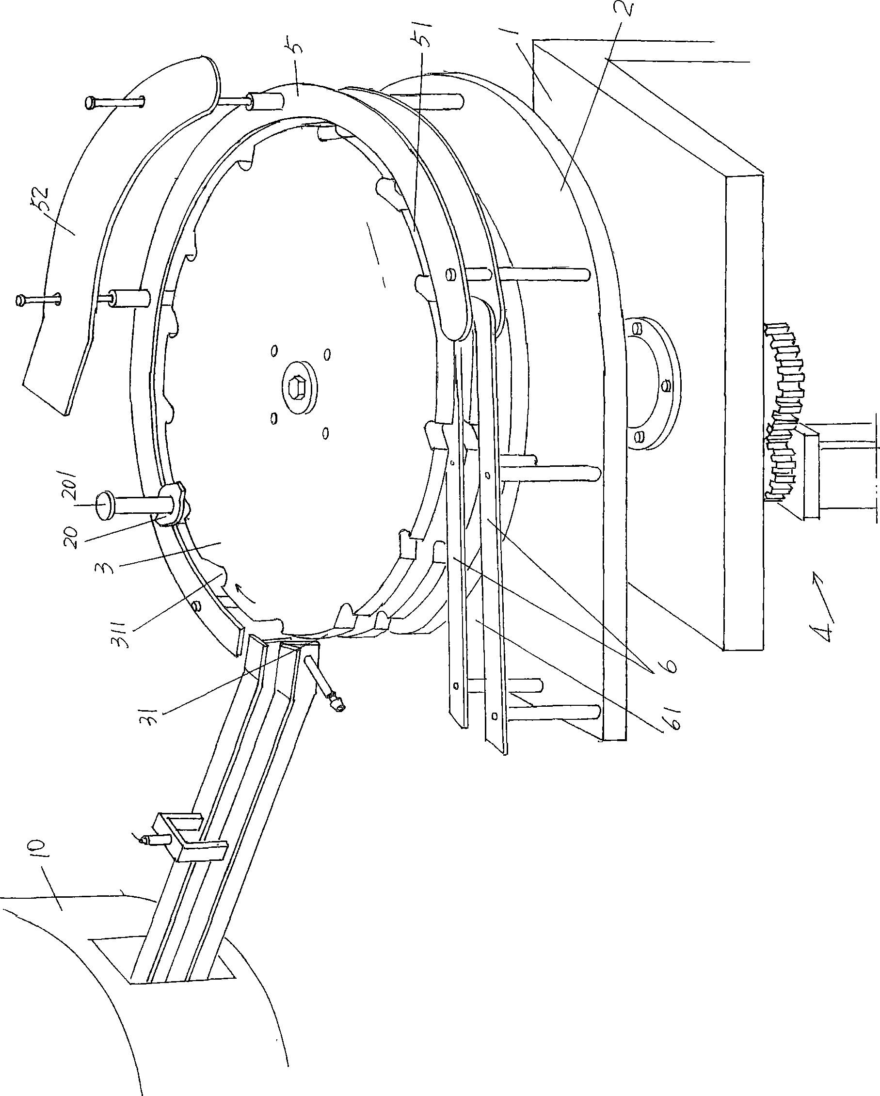 Disposable plastic needle cylinder transferring device