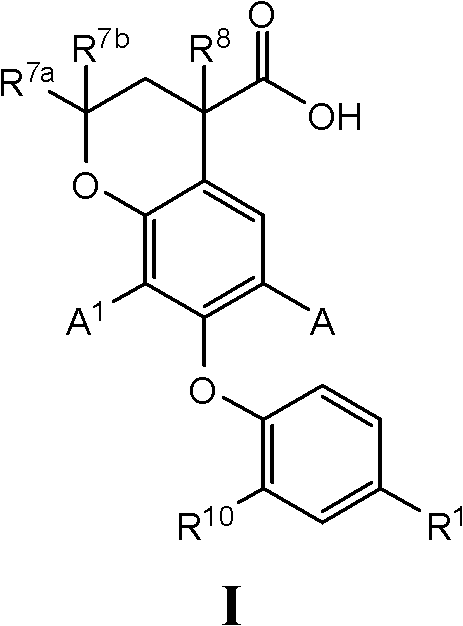 7-phenoxychroman carboxylic acid derivatives