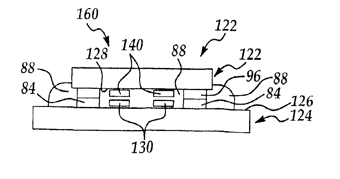 Method for bonding IC chips to substrates incorporating dummy bumps and non-conductive adhesive and structures formed